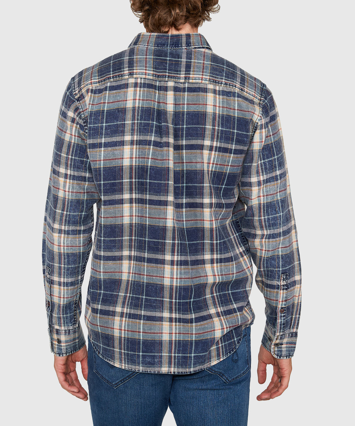 Tommy Bahama Long Sleeve Baranco Plaid Sport Shirt, Men's Big & Tall