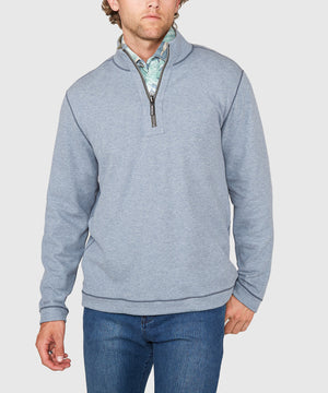 Tommy Bahama Long Sleeve Flipview Half-Zip Pullover