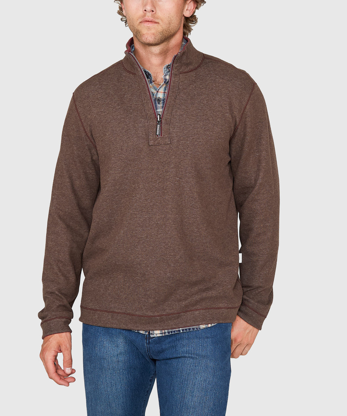 Tommy Bahama Long Sleeve Flipview Half-Zip Pullover, Men's Big & Tall