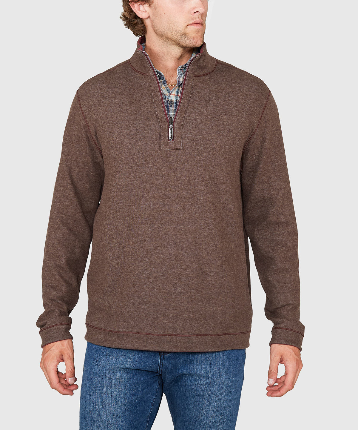 Tommy Bahama Long Sleeve Flipview Half-Zip Pullover, Men's Big & Tall