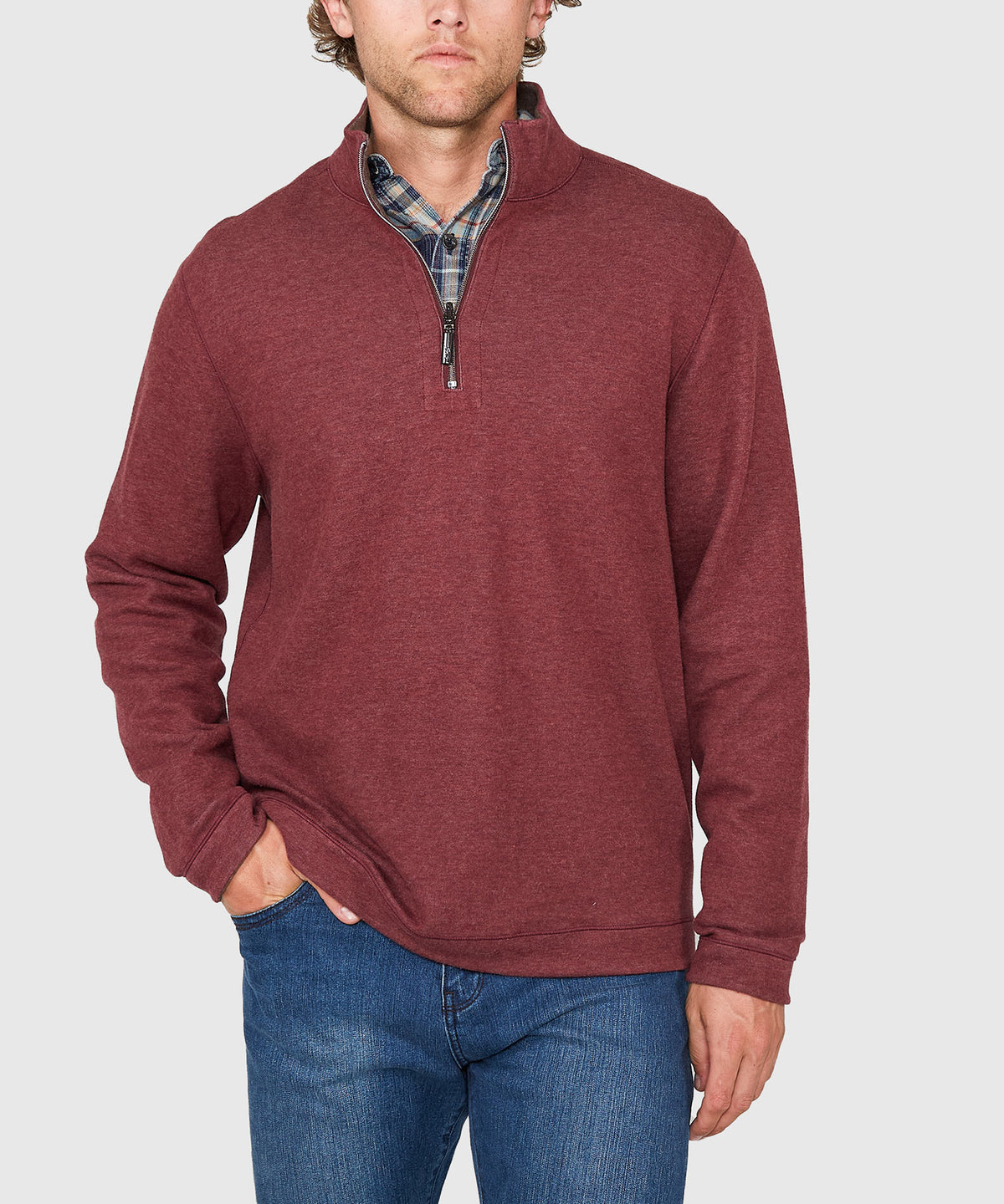 Tommy Bahama Long Sleeve Flipview Half-Zip Pullover, Men's Big & Tall