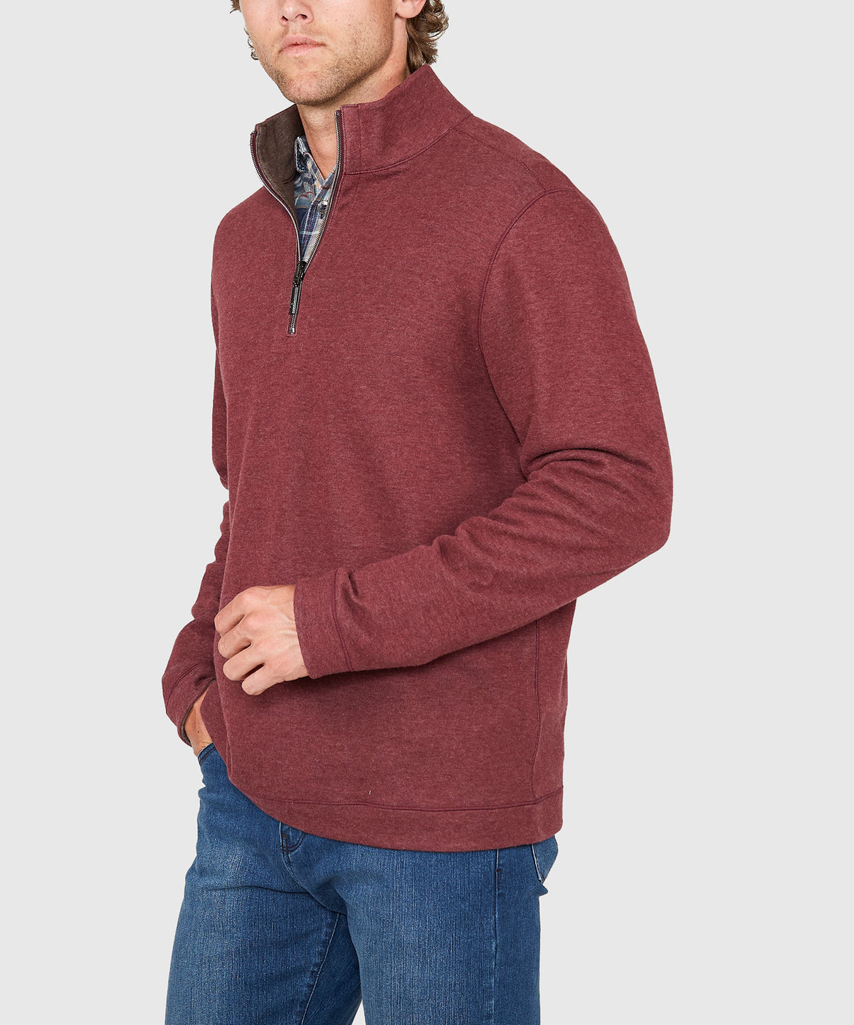 Tommy Bahama Long Sleeve Flipview Half-Zip Pullover, Men's Big & Tall
