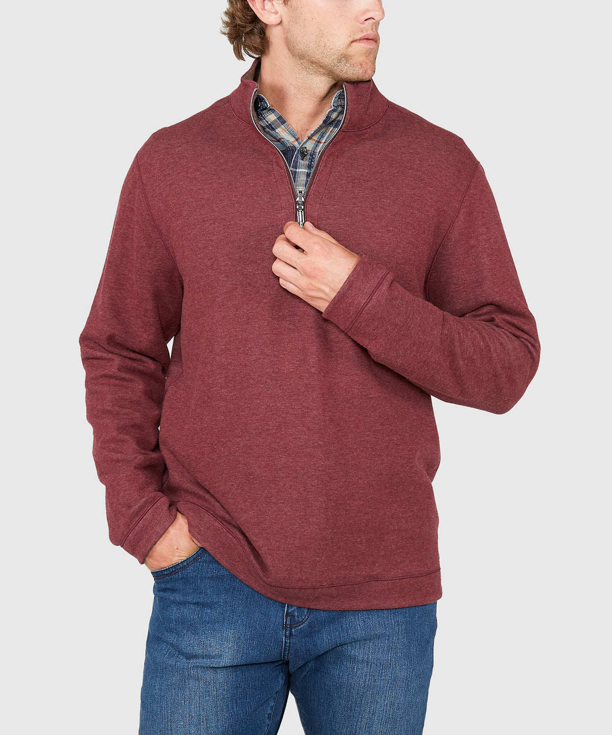 Tommy Bahama Long Sleeve Flipview Half-Zip Pullover, Men's Big & Tall