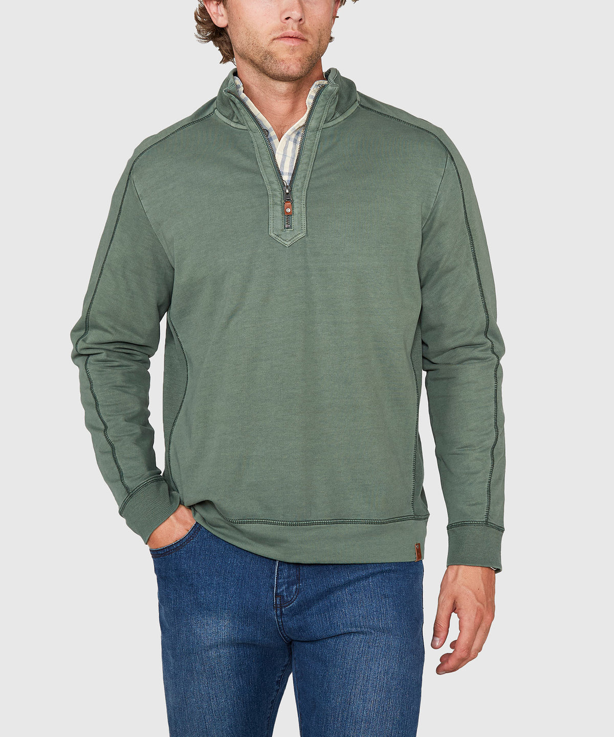 Tommy Bahama Long Sleeve Ben & Terry Half-Zip Pullover, Men's Big & Tall