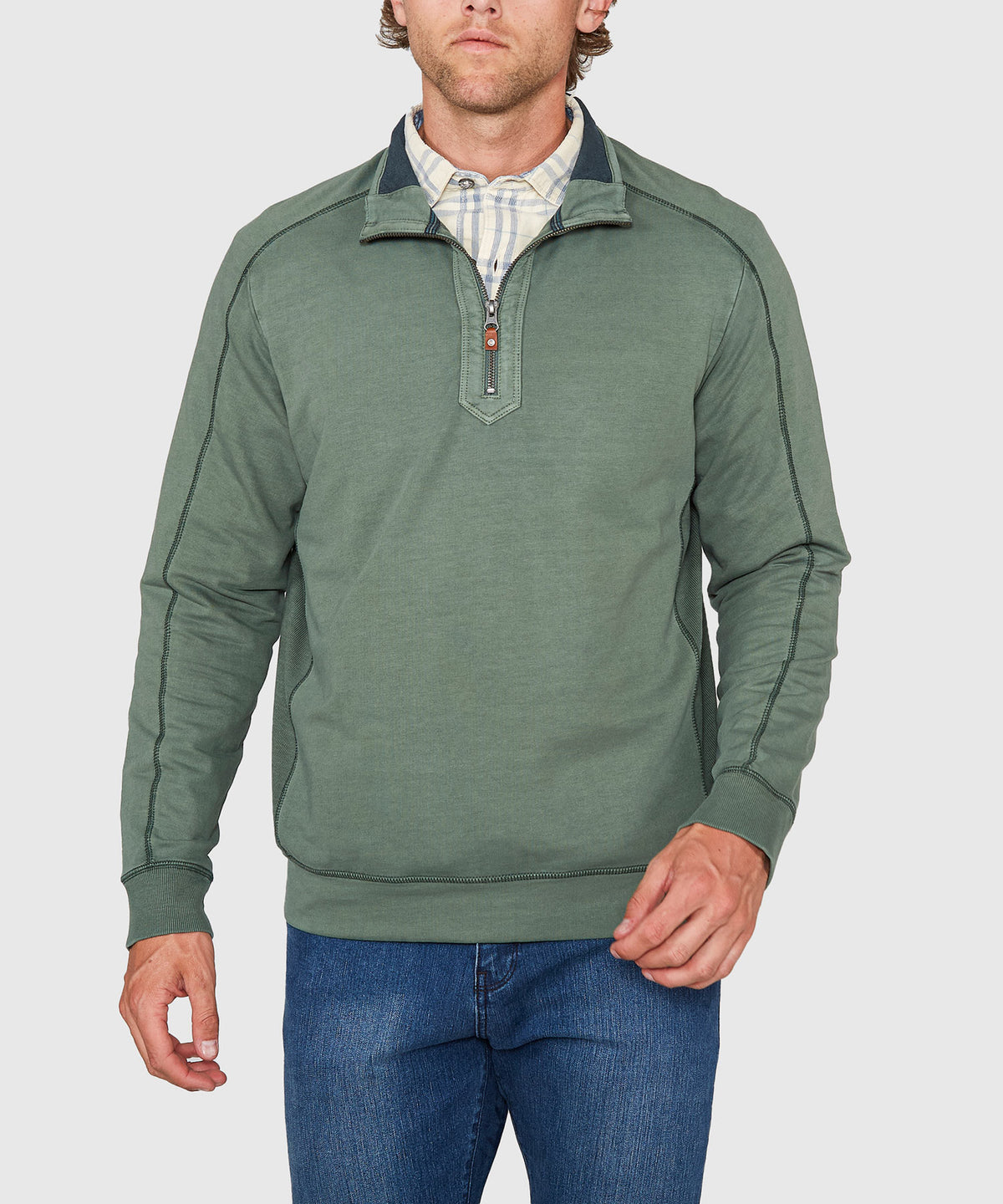 Tommy Bahama Long Sleeve Ben & Terry Half-Zip Pullover, Men's Big & Tall