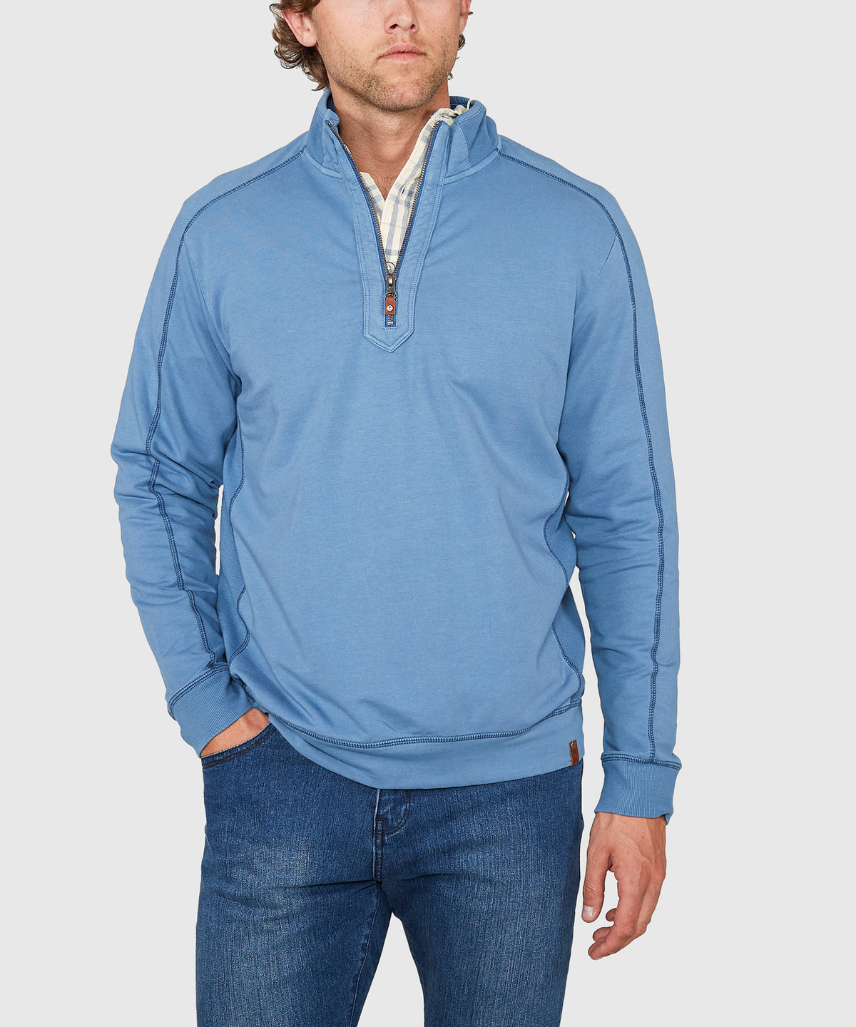 Tommy Bahama Long Sleeve Ben & Terry Half-Zip Pullover, Men's Big & Tall