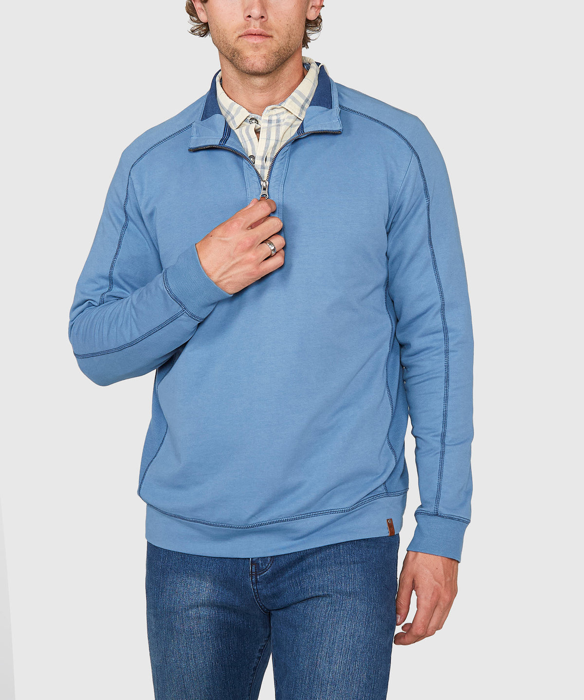 Tommy Bahama Long Sleeve Ben & Terry Half-Zip Pullover, Men's Big & Tall