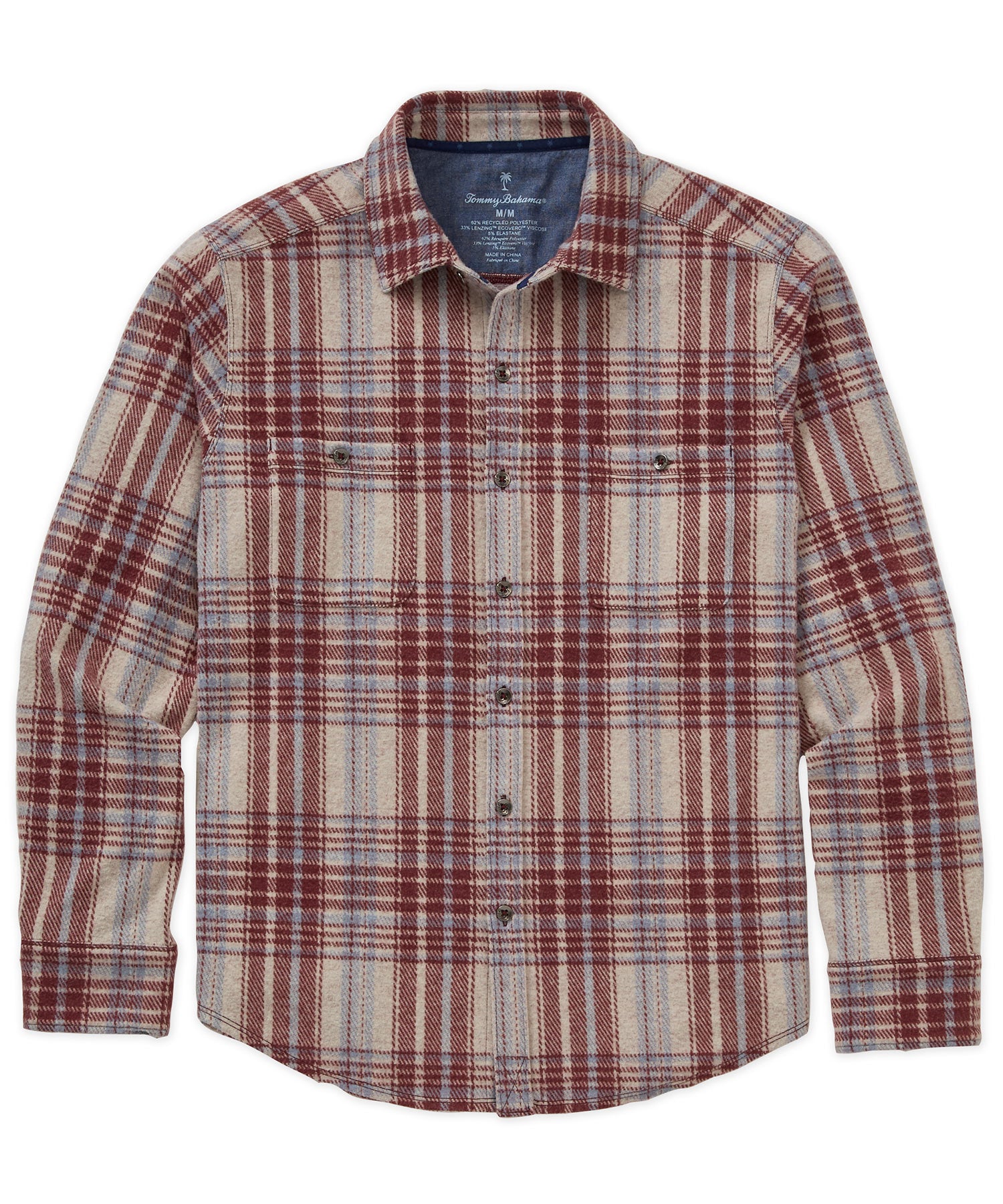 Tommy Bahama Long Sleeve Fireside Santa Fe Sport Shirt, Men's Big & Tall