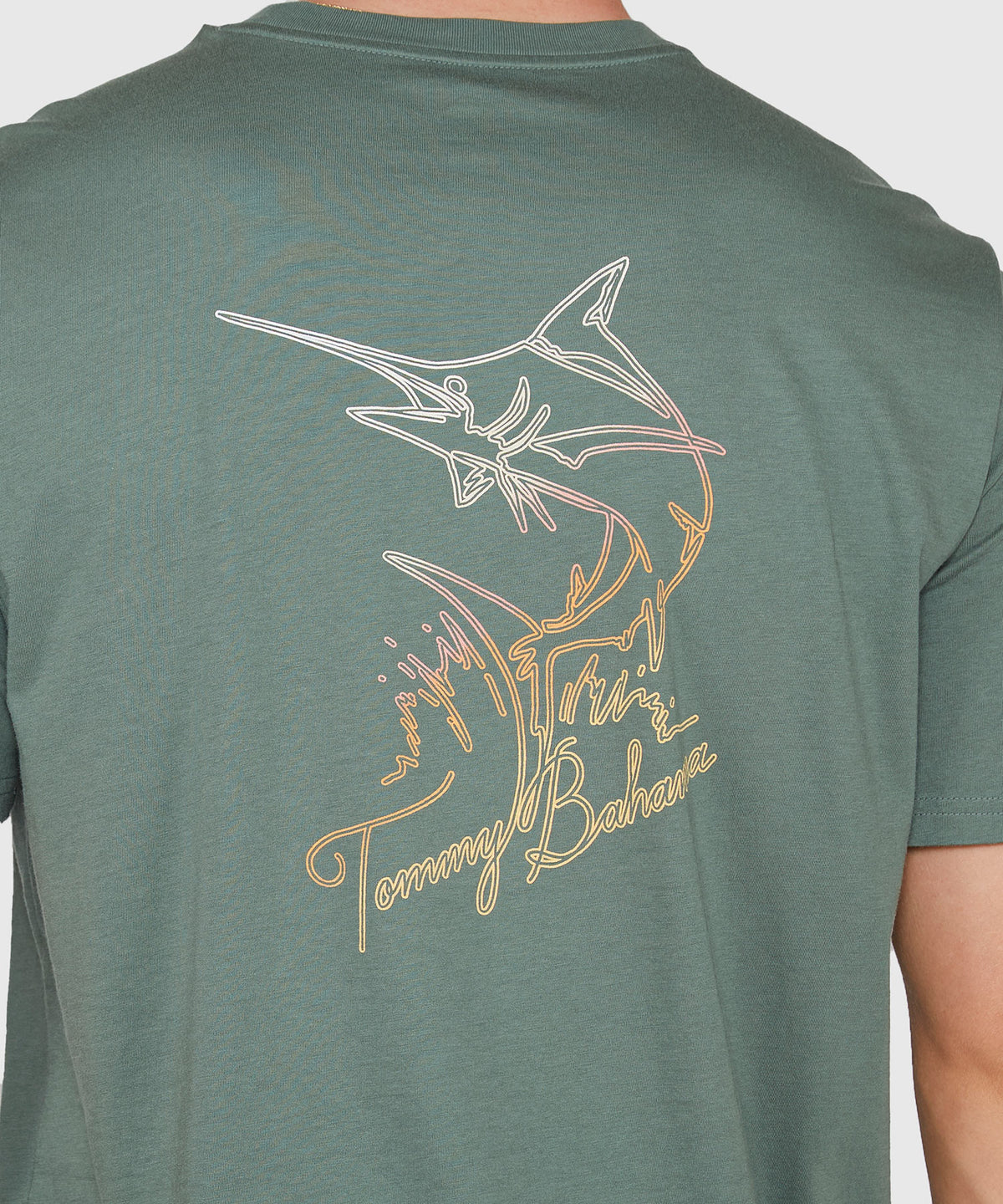 Tommy Bahama Short Sleeve Marlin's Trace Printed T-shirt, Men's Big & Tall