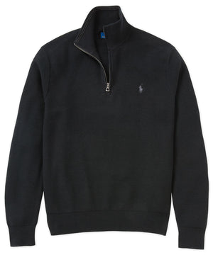 Polo Ralph Lauren Long Sleeve Textured Cotton Half-Zip Sweater