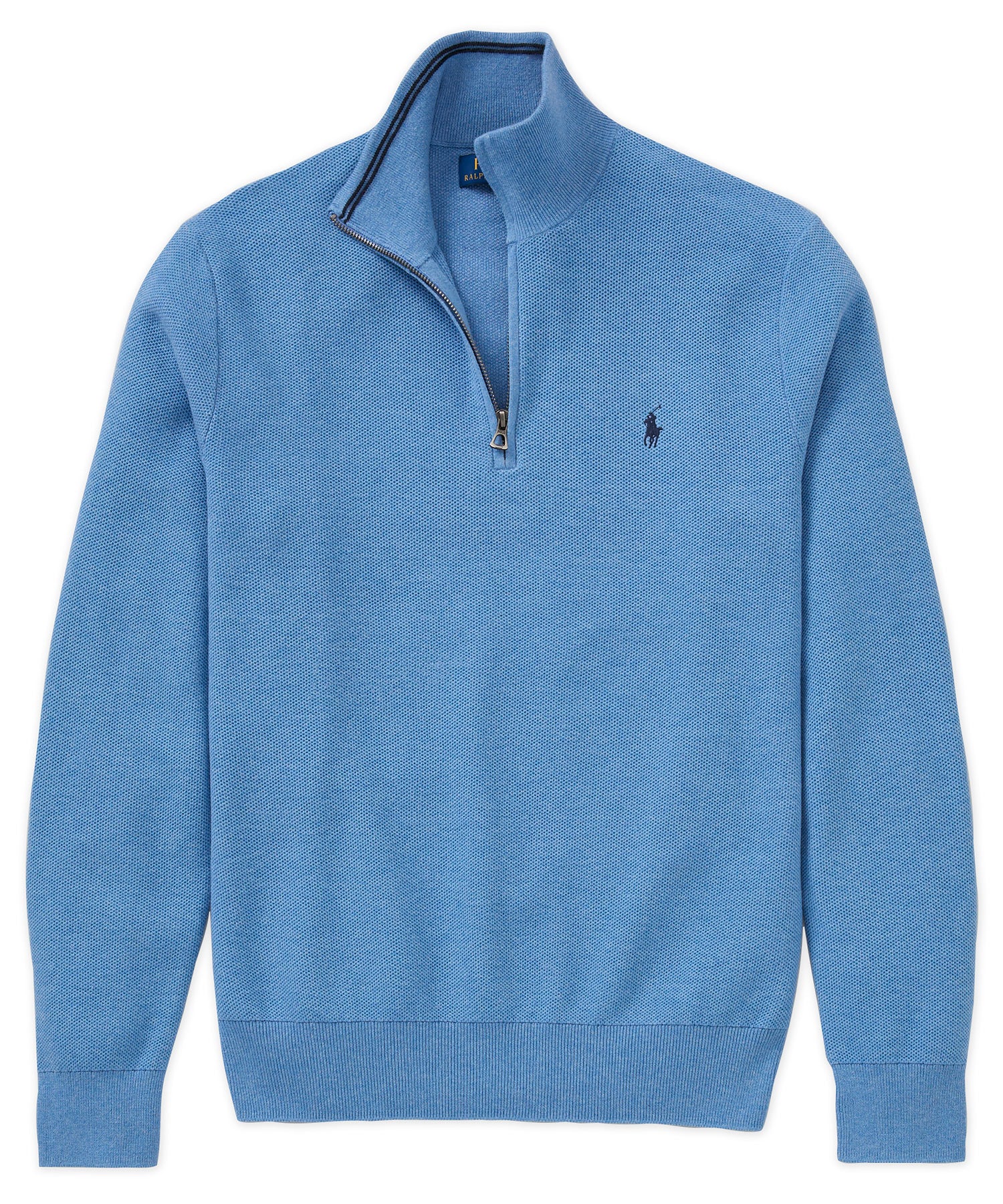 Polo Ralph Lauren Long Sleeve Textured Cotton Half-Zip Sweater