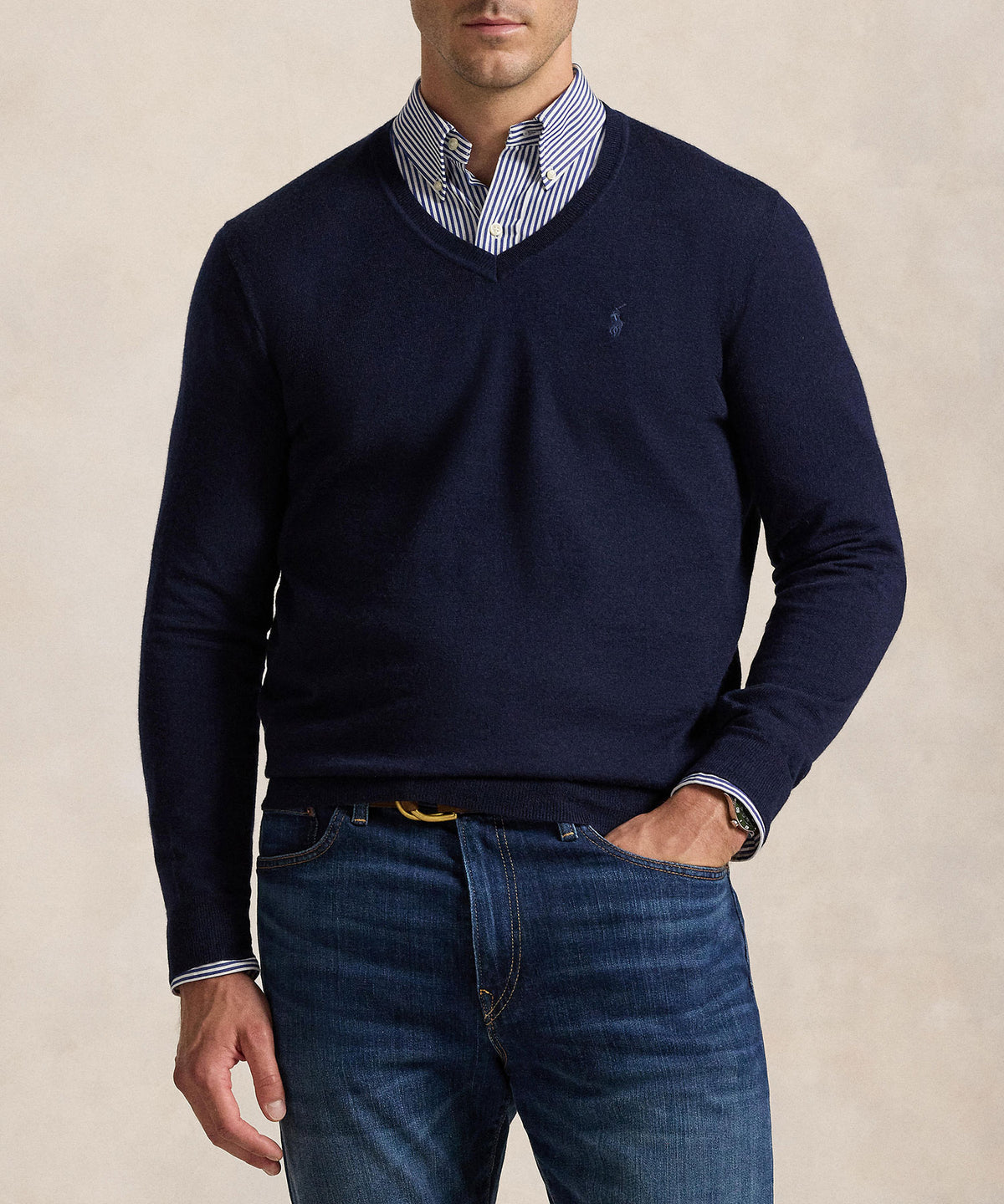 Polo Ralph Lauren Merino Wool V-Neck Sweater, Men's Big & Tall
