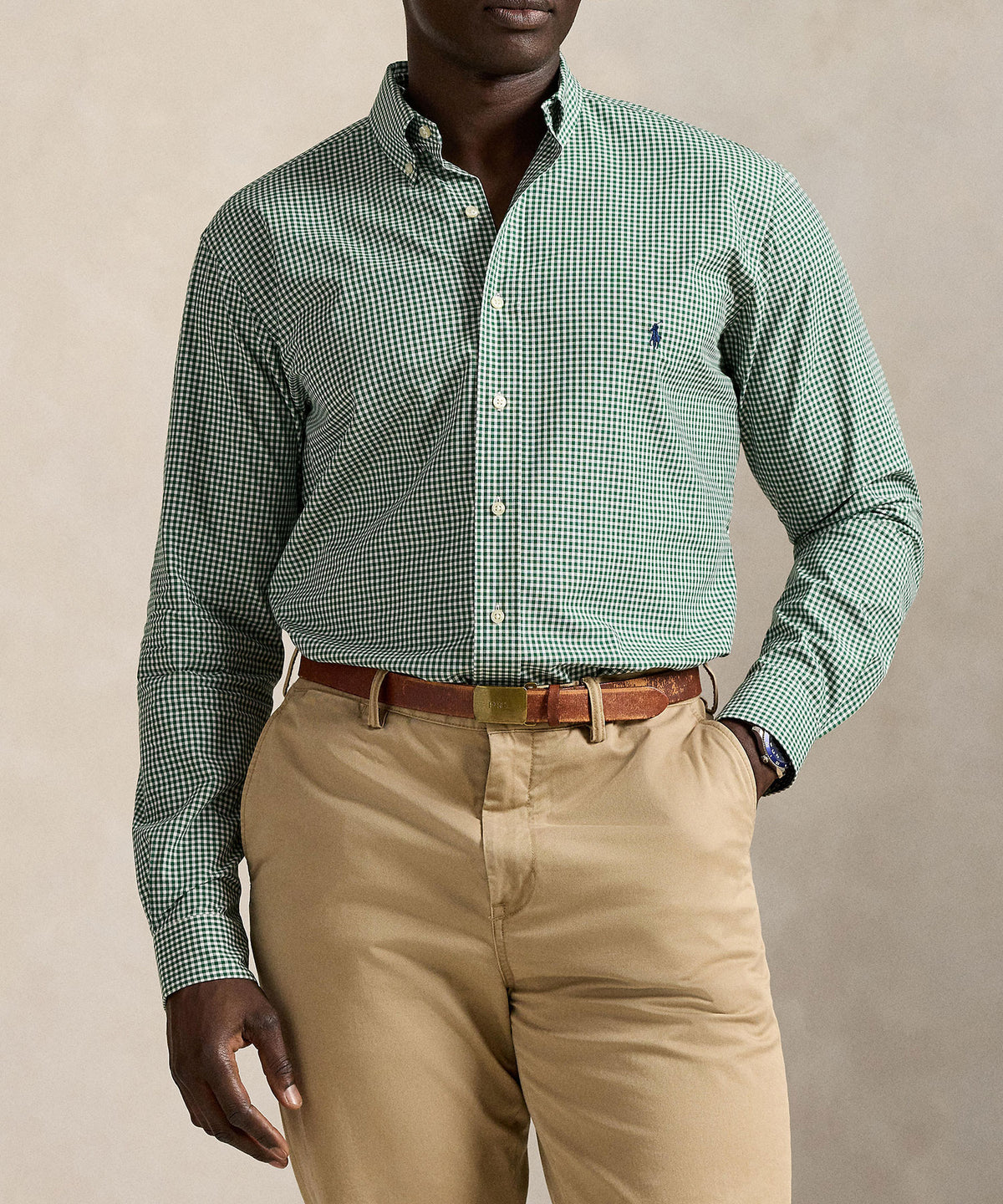 Polo Ralph Lauren Long Sleeve Button Down Collar Poplin Shirt, Men's Big & Tall