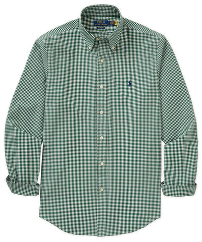 Polo Ralph Lauren Long Sleeve Button Down Collar Poplin Shirt, Men's Big & Tall