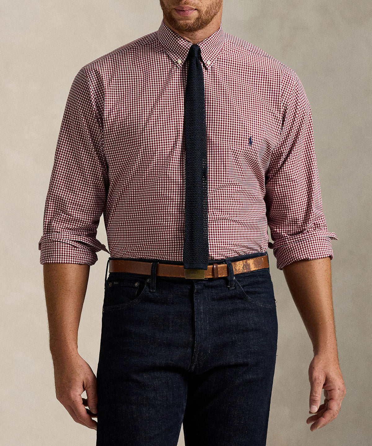 Polo Ralph Lauren Long Sleeve Button Down Collar Poplin Shirt, Men's Big & Tall