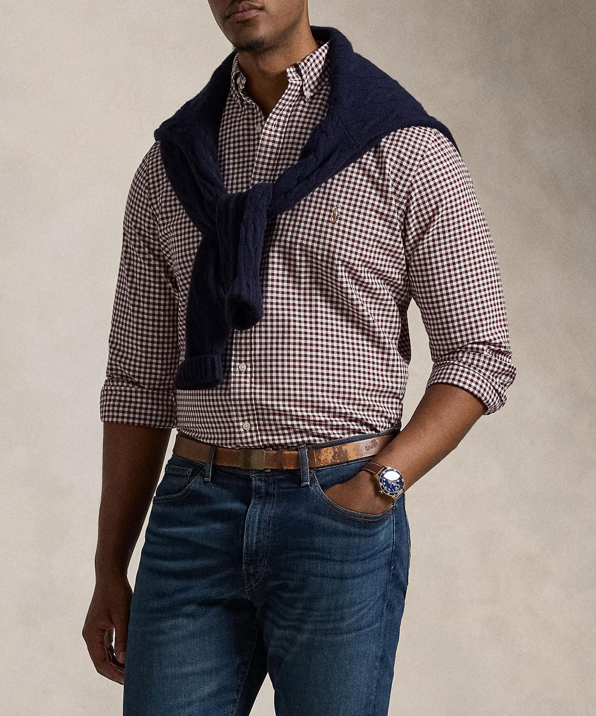 Polo Ralph Lauren Long Sleeve Button Down Collar Oxford Sport Shirt, Men's Big & Tall