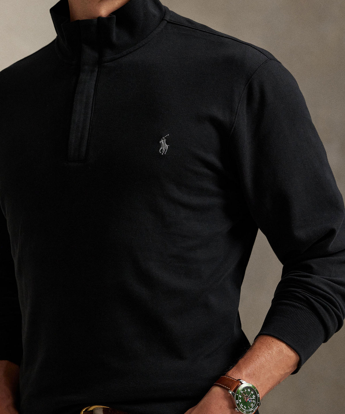 Polo Ralph Lauren Long Sleeve Luxury Jersey Half-Zip Pullover, Men's Big & Tall