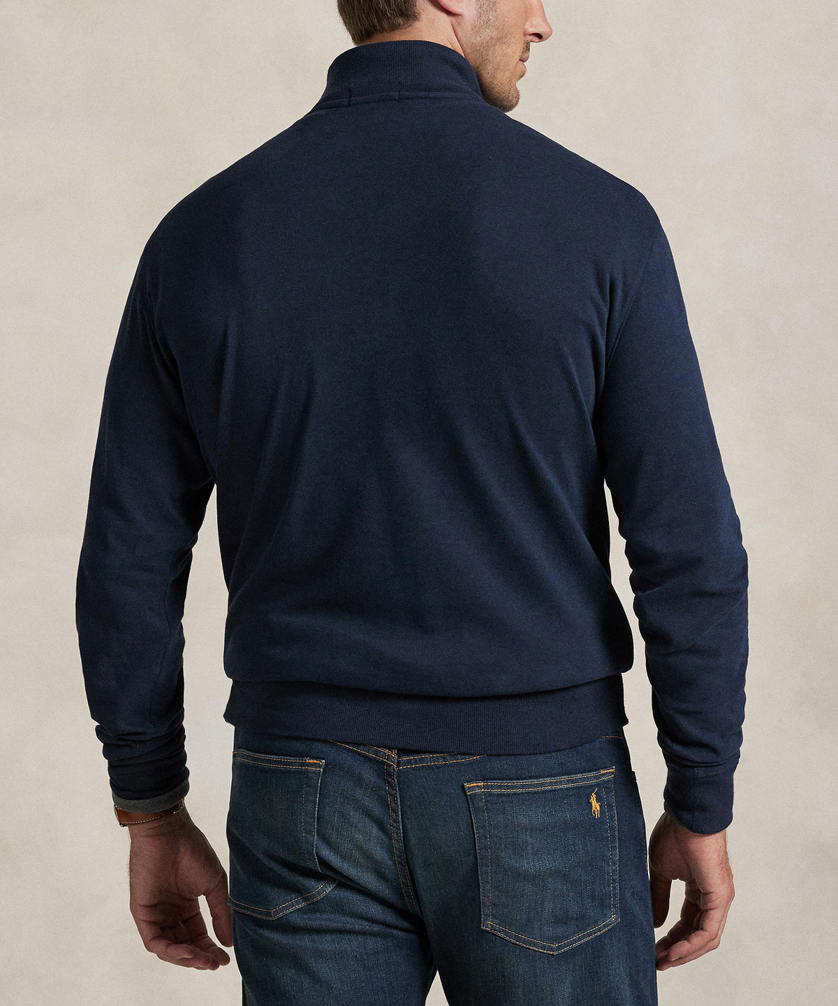 Polo Ralph Lauren Long Sleeve Luxury Jersey Half-Zip Pullover, Men's Big & Tall