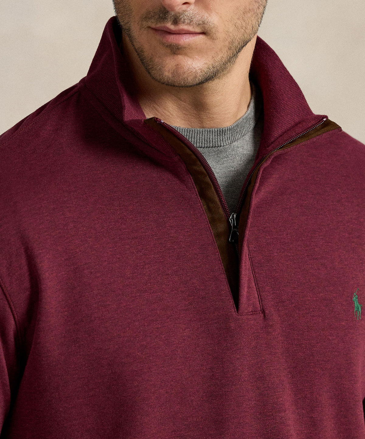 Polo Ralph Lauren Long Sleeve Luxury Jersey Half-Zip Pullover, Men's Big & Tall