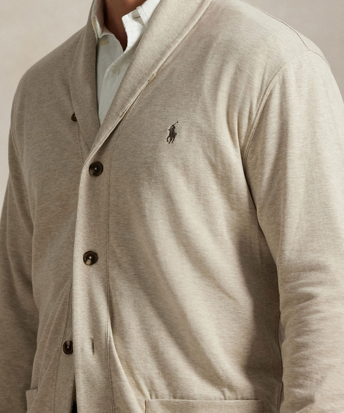 Polo Ralph Lauren Lux Jersey Cardigan Sweater, Men's Big & Tall