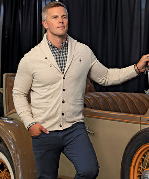 Polo Ralph Lauren Lux Jersey Cardigan Sweater