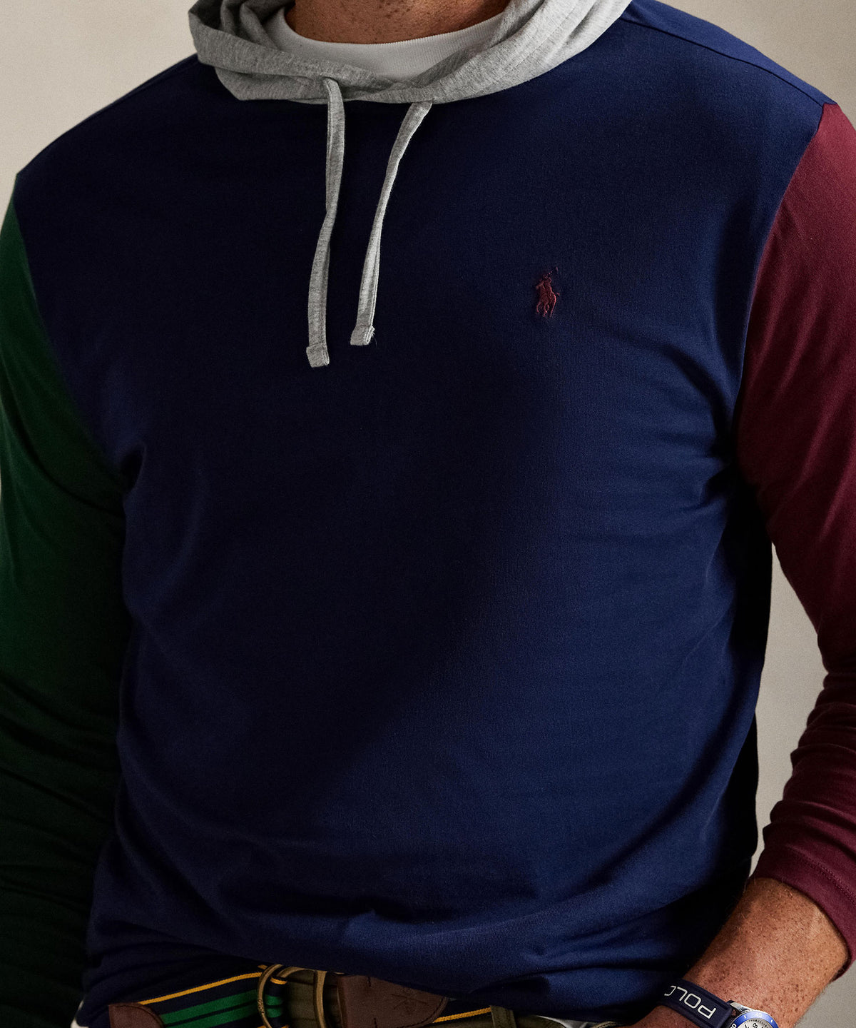 Polo Ralph Lauren Long Sleeve Animated Hooded T-Shirt, Men's Big & Tall