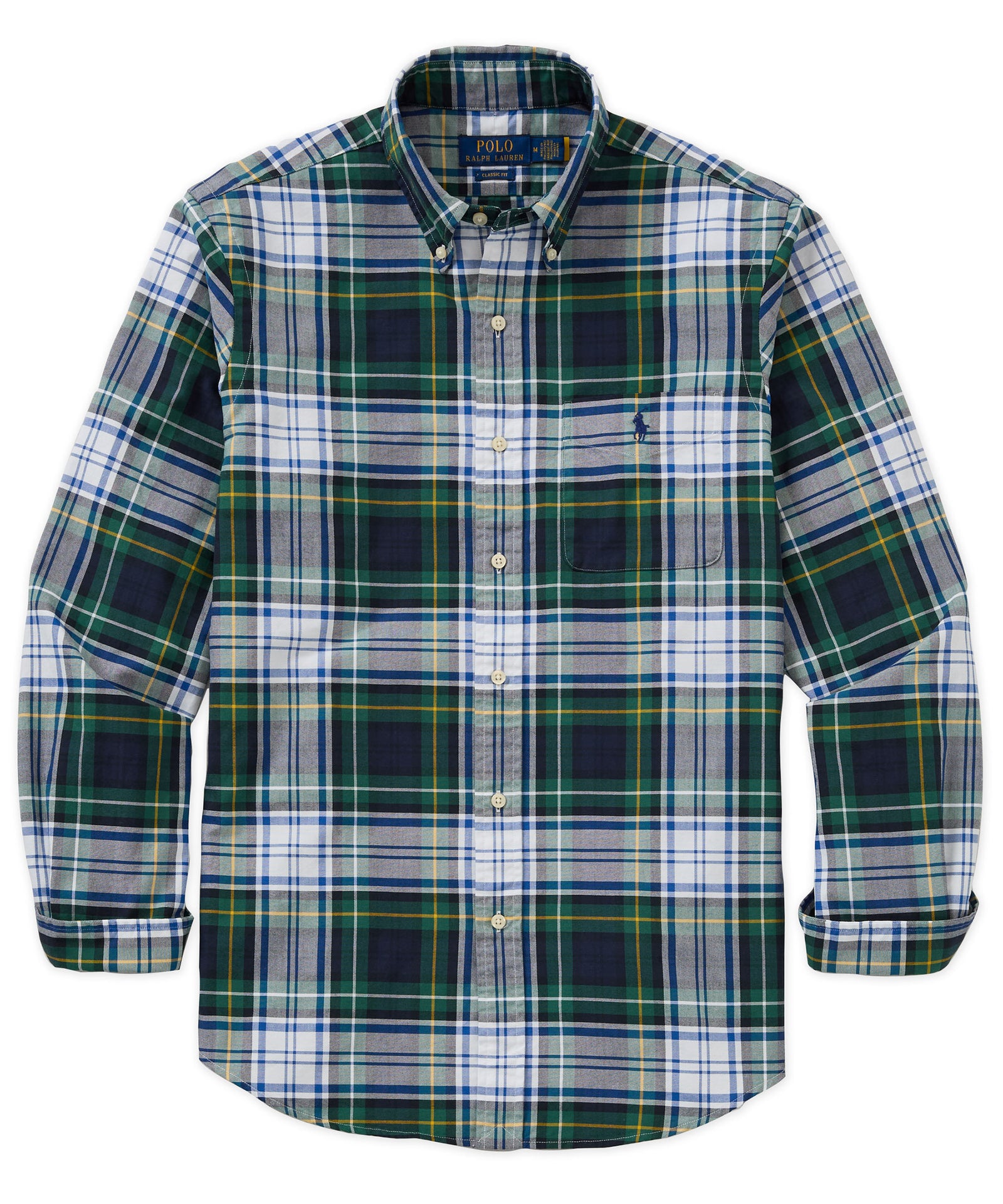 Polo Ralph Lauren Long Sleeve Tartan Oxford Sport Shirt, Men's Big & Tall