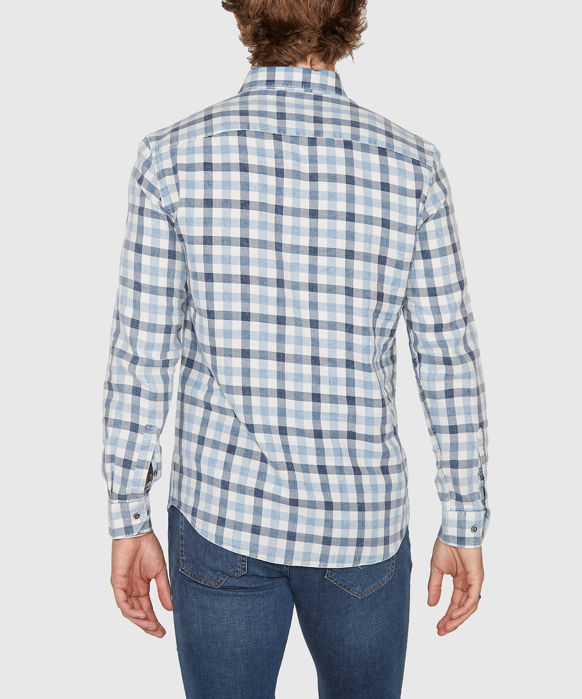 Westport Lifestyle Long Sleeve Button Down Collar Plaid Sport Shirt, Men's Big & Tall