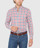 Westport Lifestyle Long Sleeve Button Down Collar Plaid Sport Shirt