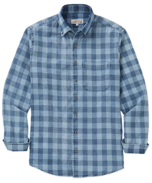 Westport Lifestyle Long Sleeve Button Down Collar Plaid Sport Shirt