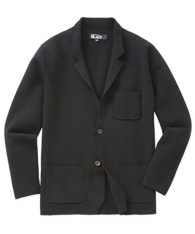 Westport Black Charleton Knit Blazer, Men's Big & Tall