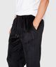 Westport Black Velour Track Pant