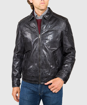Westport Black Premium Leather Jacket