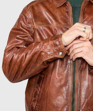 Westport Black Premium Leather Jacket