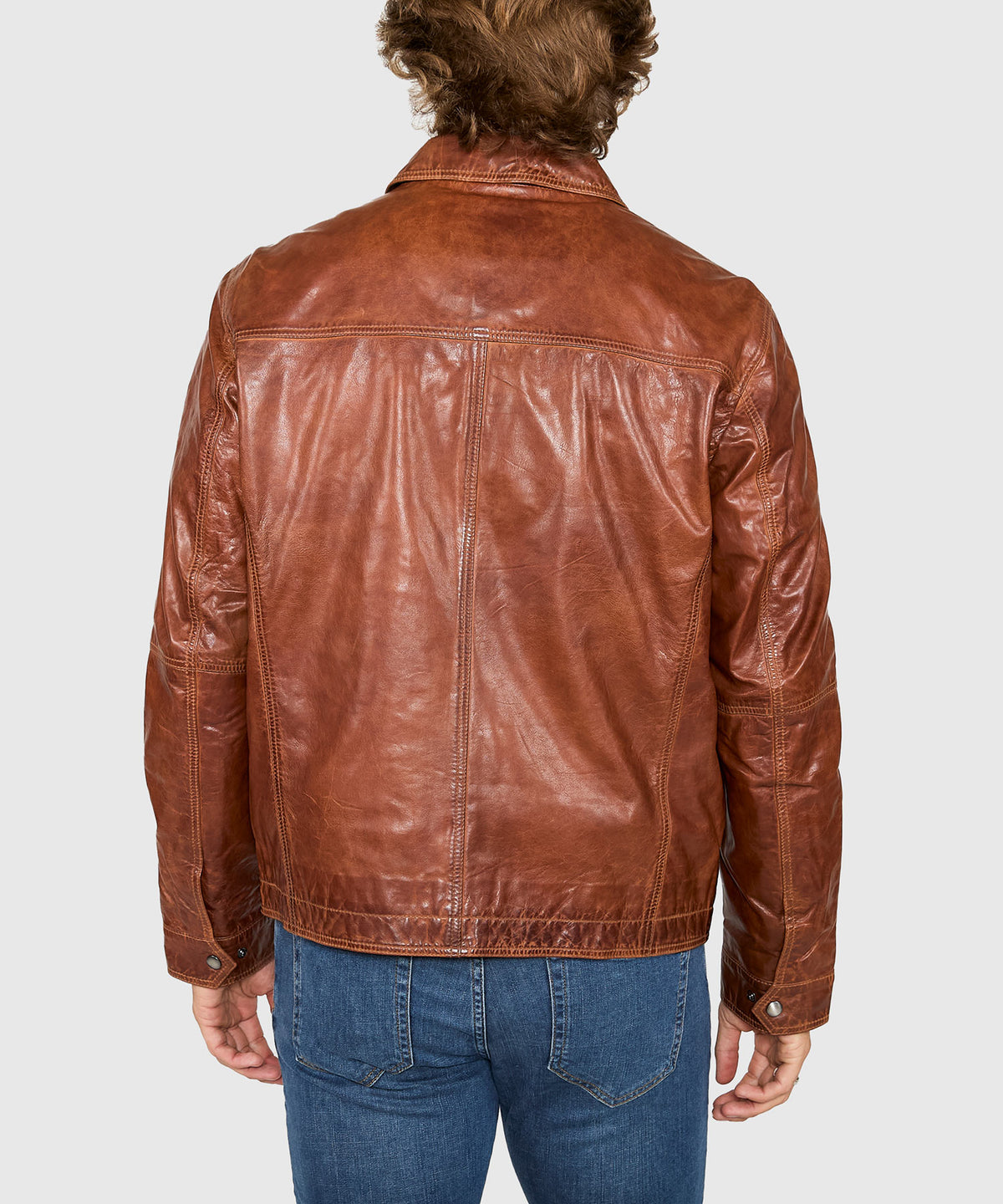 Westport Black Premium Leather Jacket, Men's Big & Tall