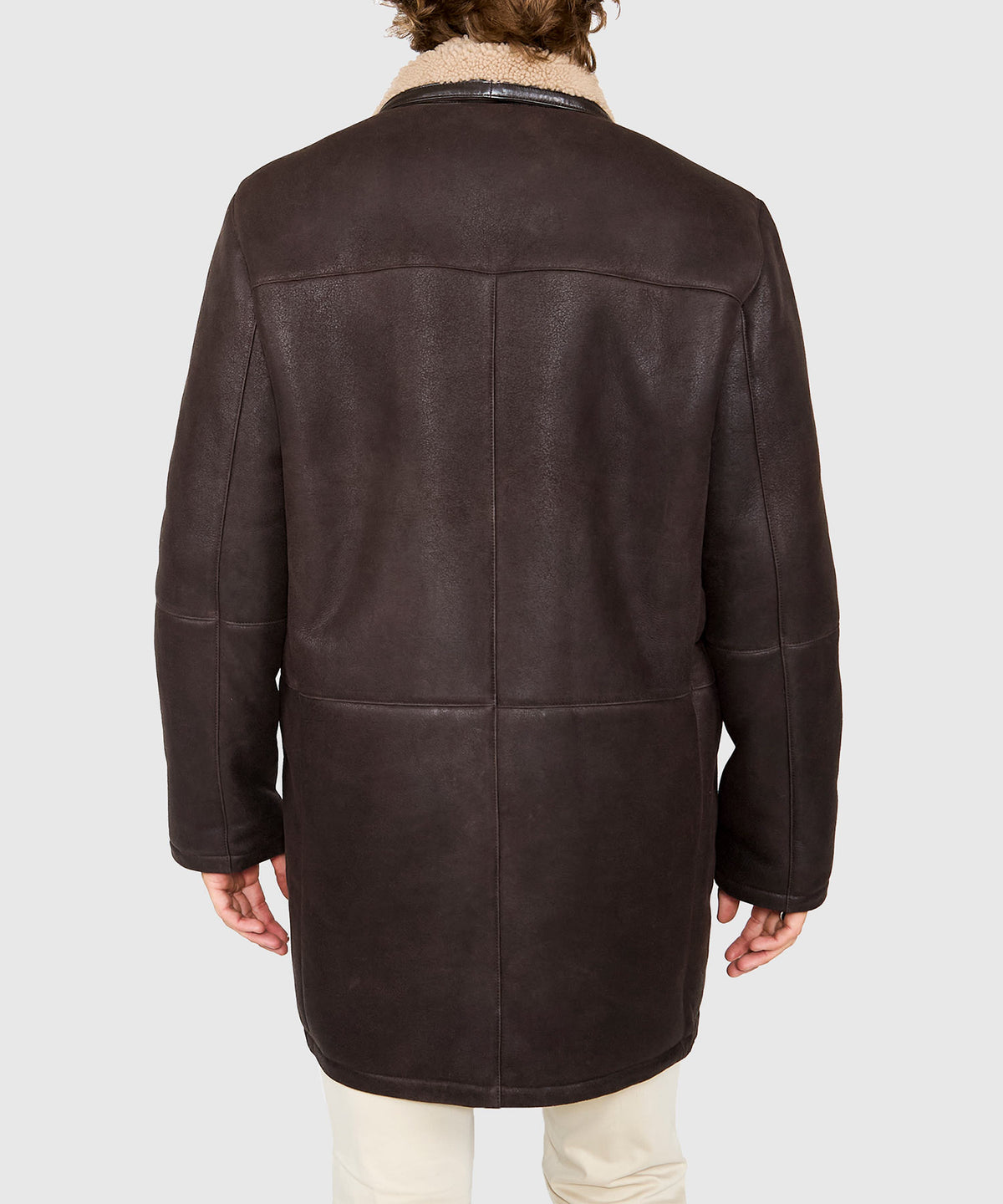 Westport Black Redding Shearling Coat, Men's Big & Tall