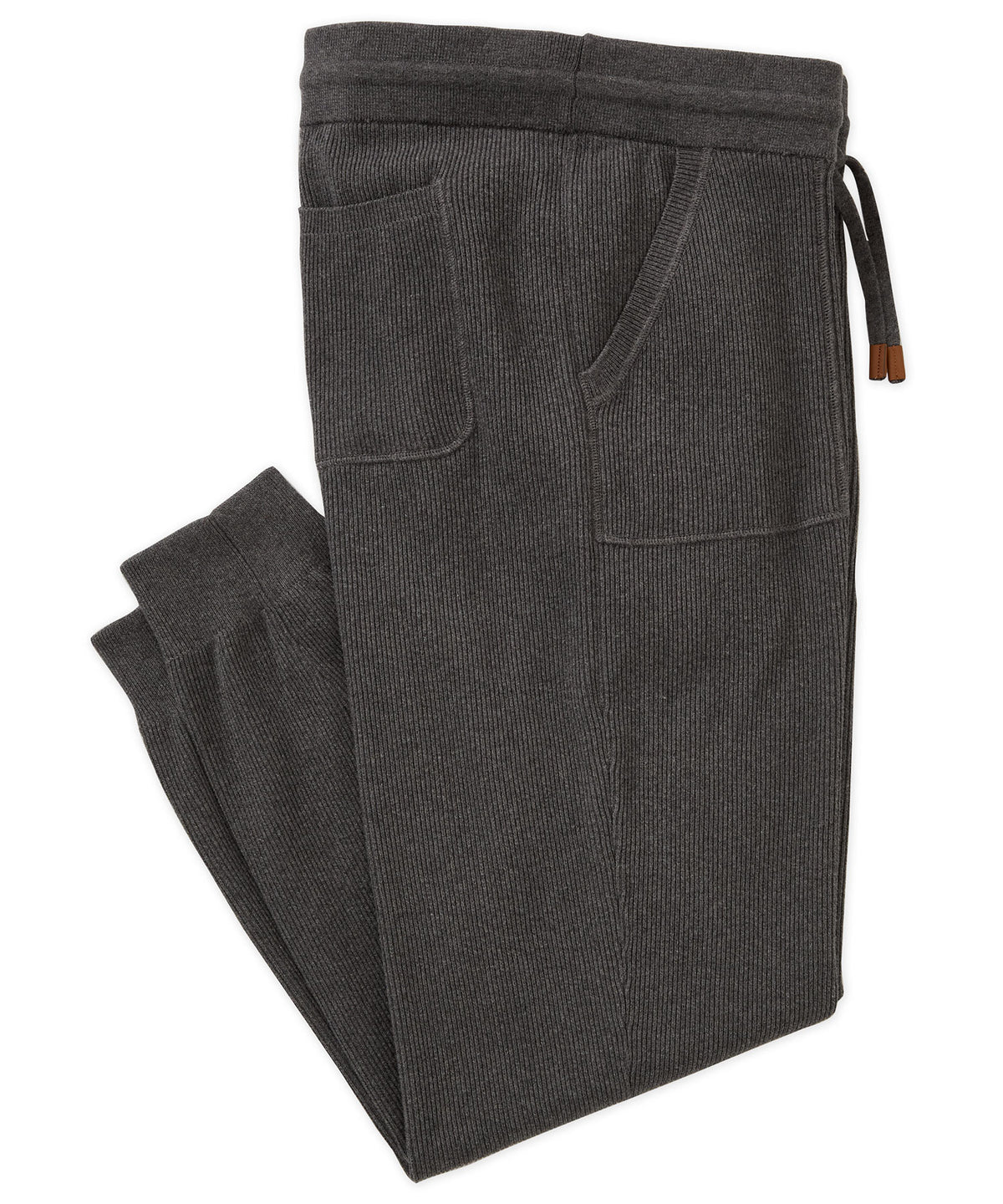 Westport Black Cotton Cashmere Lounge Pant, Men's Big & Tall