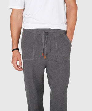 Westport Black Cotton Cashmere Lounge Pant