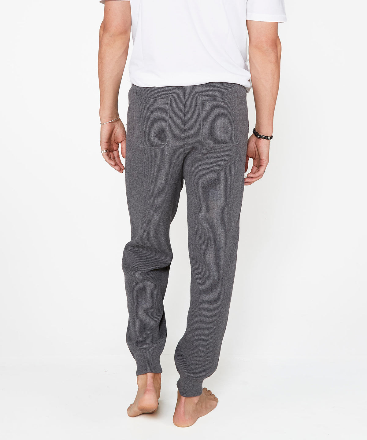 Westport Black Cotton Cashmere Lounge Pant, Men's Big & Tall