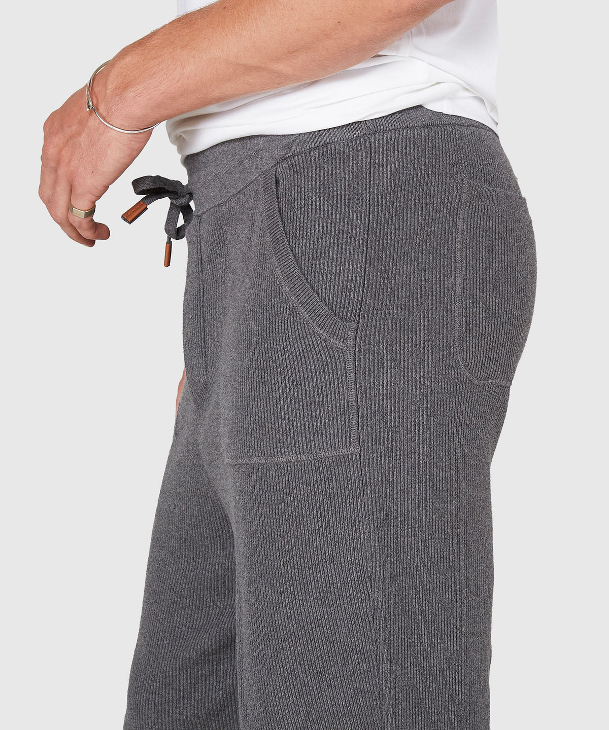 Westport Black Cotton Cashmere Lounge Pant, Men's Big & Tall