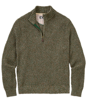 Westport Black Tri-Color Quarter Zip Sweater