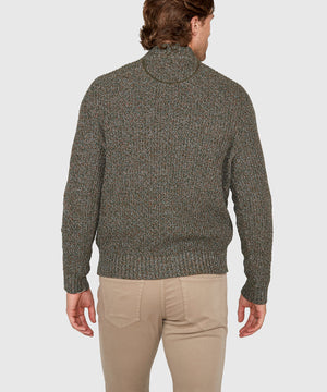 Westport Black Tri-Color Quarter Zip Sweater