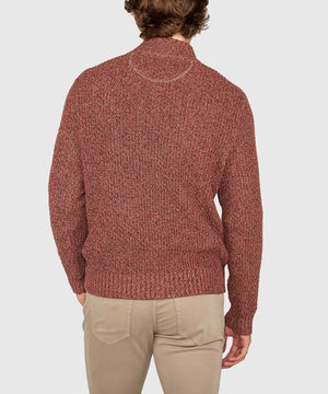 Westport Black Tri-Color Quarter Zip Sweater