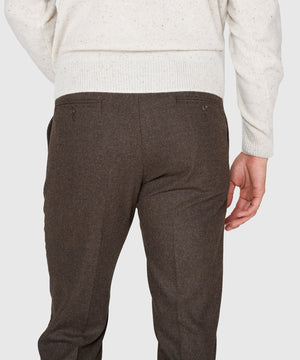 Westport Black Flat Front Houndstooth Pant