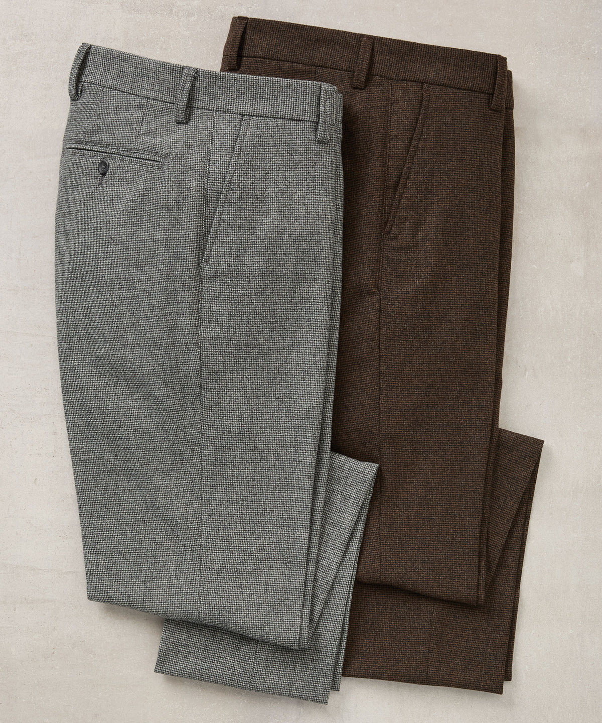 Westport Black Flat Front Houndstooth Pant, Men's Big & Tall