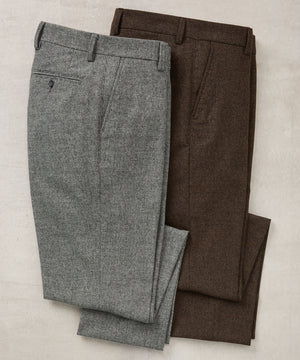 Westport Black Flat Front Houndstooth Pant
