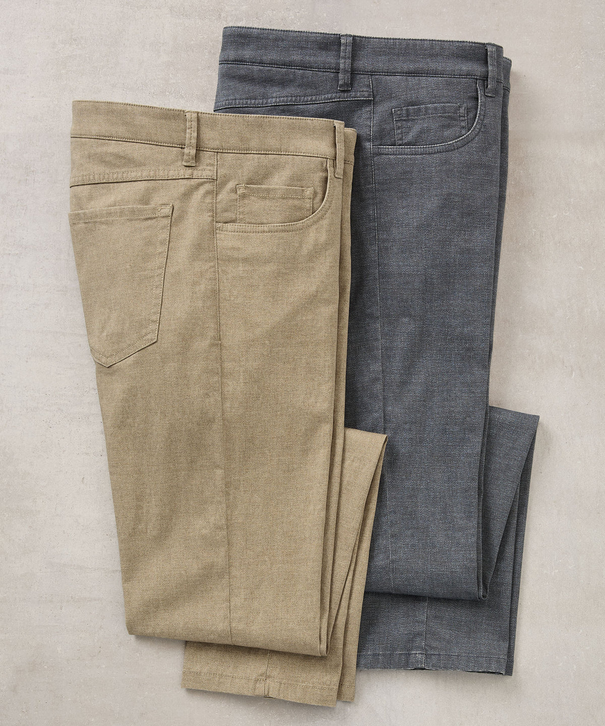 Westport Black 5-Pocket Dog Bone Pant, Men's Big & Tall