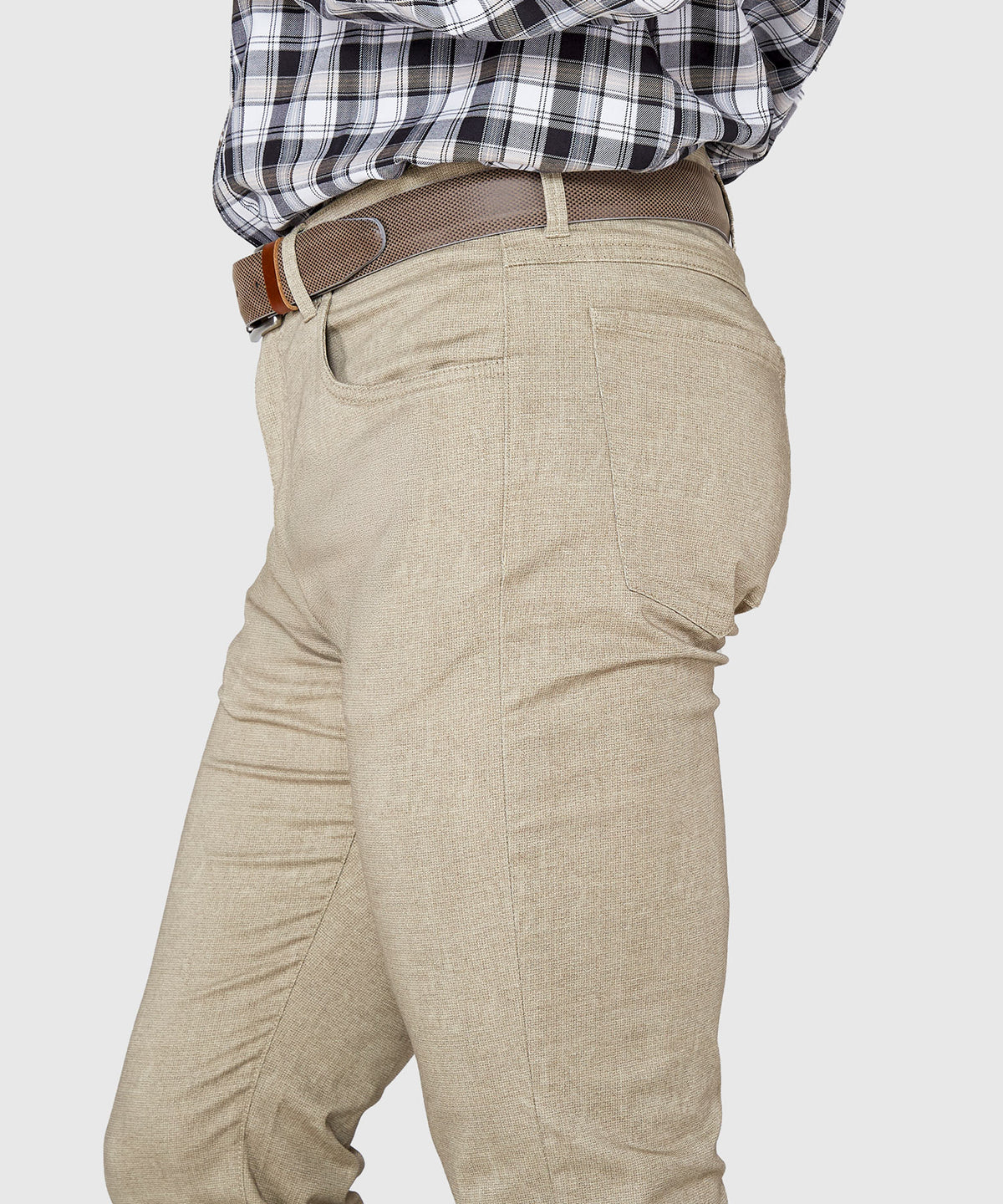Westport Black 5-Pocket Dog Bone Pant, Men's Big & Tall