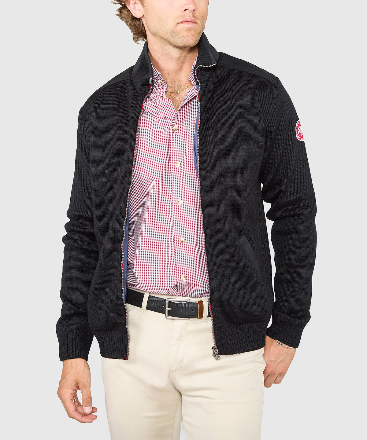 Holebrook Sweden Gregor Wool Full Zip Sweater, Men's Big & Tall