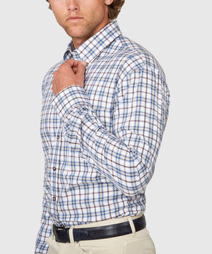 Westport Black Long Sleeve Button Down Collar Cotton Wool Sport Shirt